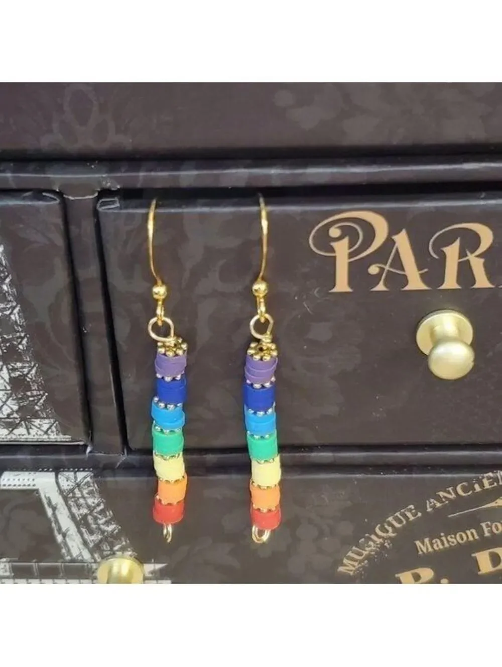 Yoga 7 Chakras Mindfulness Rainbow Earrings